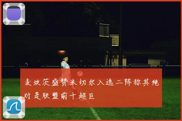 麦坎茨盛赞米切尔入选二阵称其绝对是联盟前十超巨
